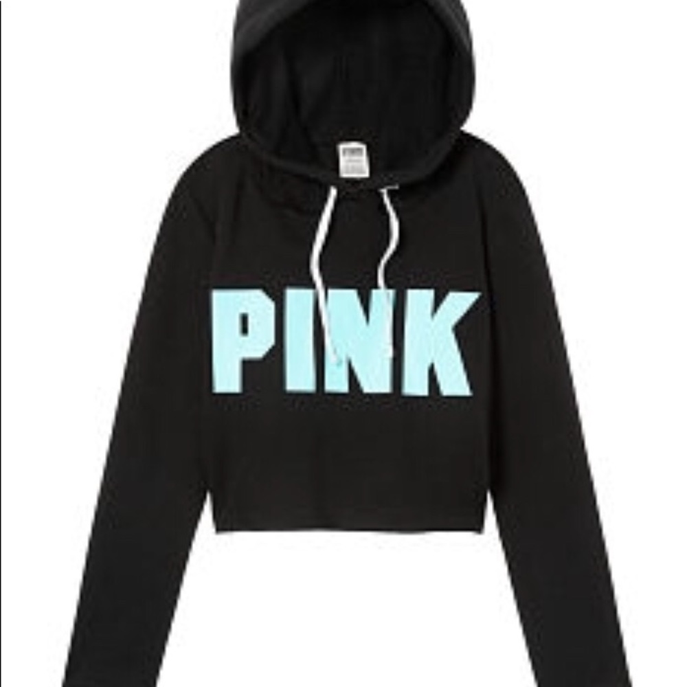 🆕VS PINK CROPPED CUTOFF PULLOVER Size Large